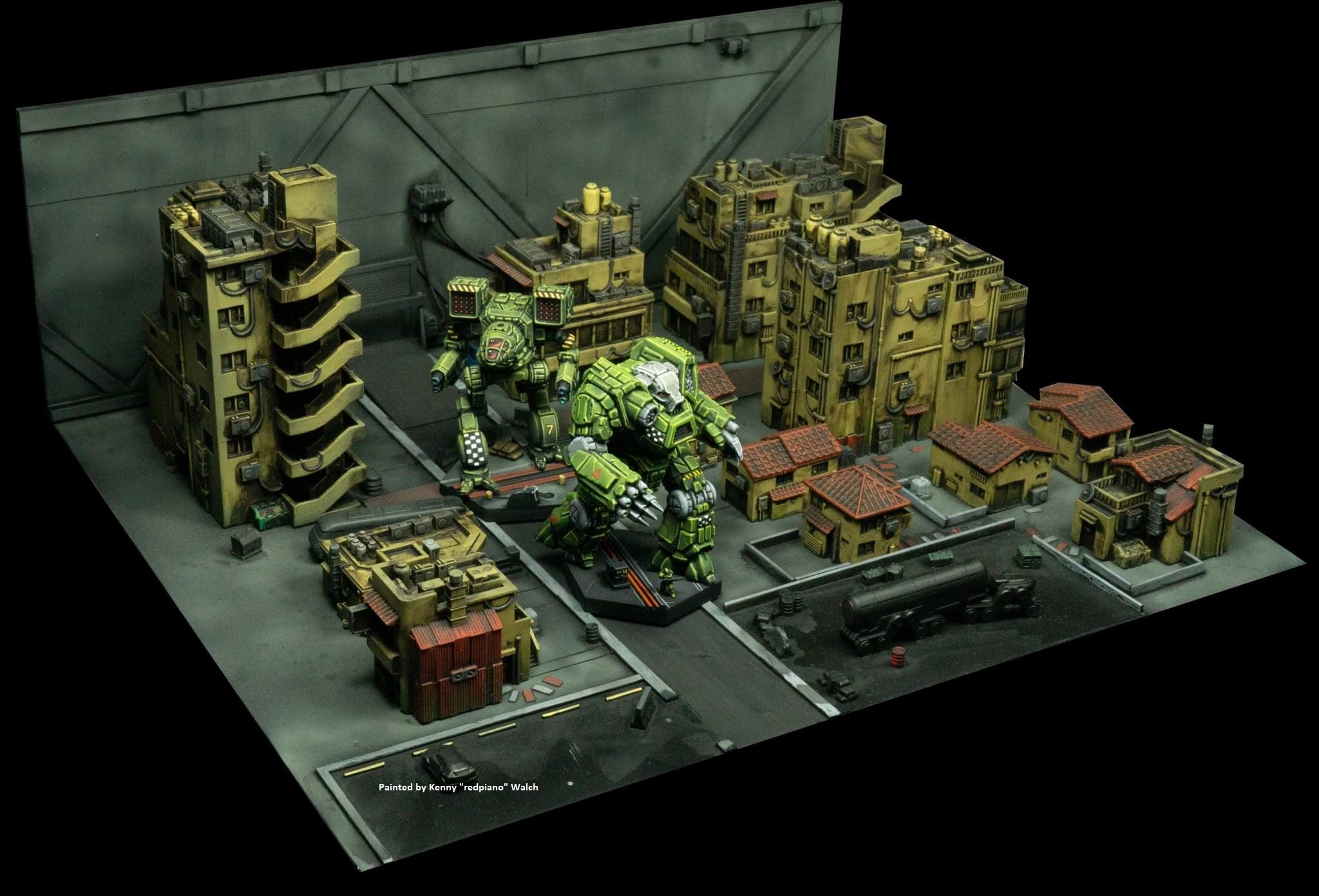 Wargames Scenery Terrain Building Warhammer 40K 6mm - Medium Office Blocks  (2)
